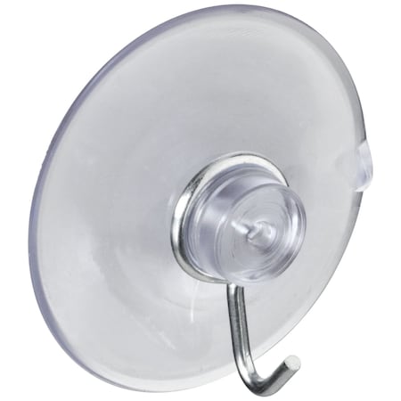 National National Hardware 1-3/4 in. L Clear Metal/Plastic Medium Suction Hook 2 lb. cap. 1 pk N259-945
